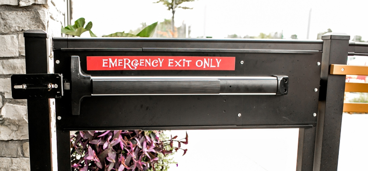 emergency push bar installation in Alhambra